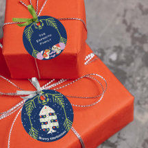 Weihnachtsgeschenkanhänger mit Charme der alten We