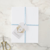 Weihnachtsgeschenkanhänger mit Monogramm Geschenkanhänger (Mit Garn)