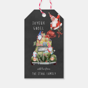 Weihnachtsgeschenkanhänger   Süße Gnome & Santa Geschenkanhänger