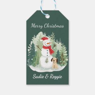 Weihnachtsgeschenkanhänger von mir und dem Hund Geschenkanhänger