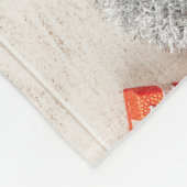 Weihnachtsgeschenkartikel auf einem rustikalen Hol Fleecedecke (Ecke)