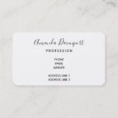 Weihnachtsgeschenkartikel auf einem rustikalen Hol Visitenkarte (Rückseite)