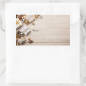 Weihnachtsgeschenkaufkleber Rechteckiger Aufkleber (Tasche)