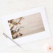 Weihnachtsgeschenkaufkleber Rechteckiger Aufkleber (Umschlag)