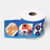 Weihnachtsgeschenkband Bold Modern Ornaments Ripsband (Spule)
