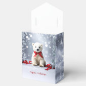 Weihnachtsgeschenkbox Eisbär Geschenkschachtel (Geöffnet)