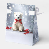 Weihnachtsgeschenkbox Eisbär Geschenkschachtel (Rückseite)