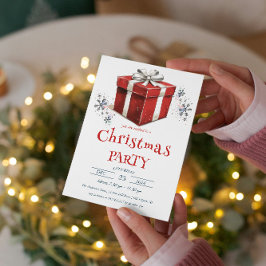 Weihnachtsgeschenkbox I Weihnachtsfest Party Einladung