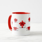 Weihnachtsgeschenkboxen Tasse (Vorderseite Links)