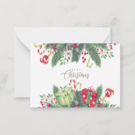 Weihnachtsgeschenkdekoration Mitteilungskarte