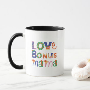 Weihnachtsgeschenkdesign für Bonus-Mama Tasse