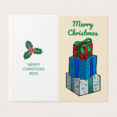 Weihnachtsgeschenke (Außenseite Aufgefaltet)