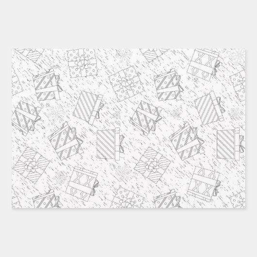 Weihnachtsgeschenke 3 geschenkpapier set (Vorderseite)