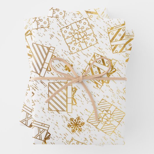 Weihnachtsgeschenke 4 geschenkpapier set (Beispiel)