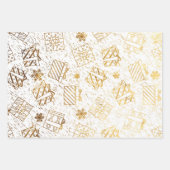 Weihnachtsgeschenke 4 geschenkpapier set (Vorderseite)