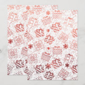 Weihnachtsgeschenke 5 dankeskarte (Vorne/Hinten)