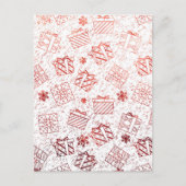 Weihnachtsgeschenke 5 feiertagspostkarte (Vorderseite)