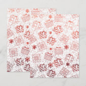 Weihnachtsgeschenke 5 mitteilungskarte (Vorne/Hinten)