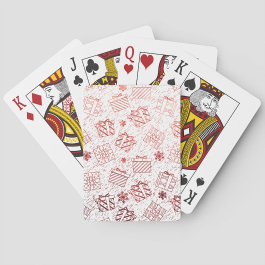 Weihnachtsgeschenke 5 spielkarten (Rückseite)