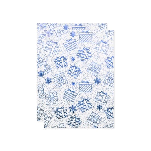 Weihnachtsgeschenke 6 karte (Vorderseite/Rückseite Beispiel)