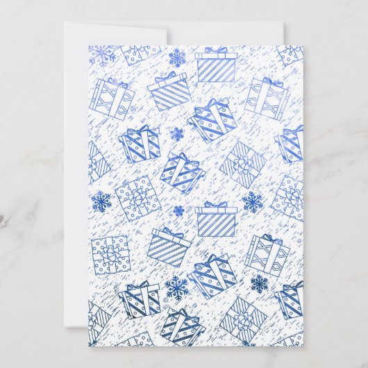 Weihnachtsgeschenke 6 karte (Rückseite)