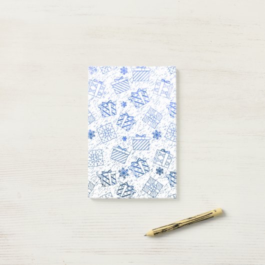 Weihnachtsgeschenke 6 post-it klebezettel (Auf Schreibtisch)