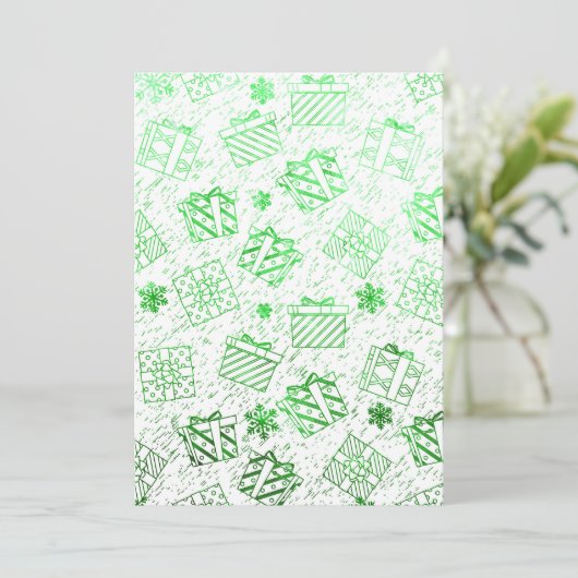 Weihnachtsgeschenke 7 karte (Stehend Vorderseite)