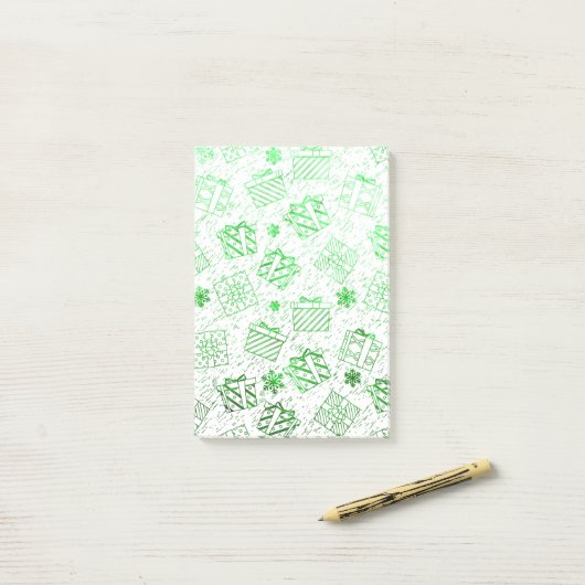 Weihnachtsgeschenke 7 post-it klebezettel (Auf Schreibtisch)