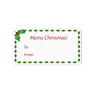 Weihnachtsgeschenke Adressaufkleber