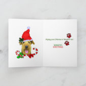 Weihnachtsgeschenke Airedales Terrier Feiertagskarte (Innenseite)