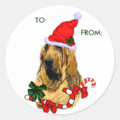 Weihnachtsgeschenke, AN: Runder Aufkleber (Vorderseite)