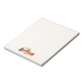 Weihnachtsgeschenke auf dem Schlitten des Weihnach Notizblock (Rotiert)