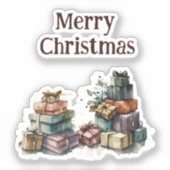 Weihnachtsgeschenke Aufkleber (Vorderseite)
