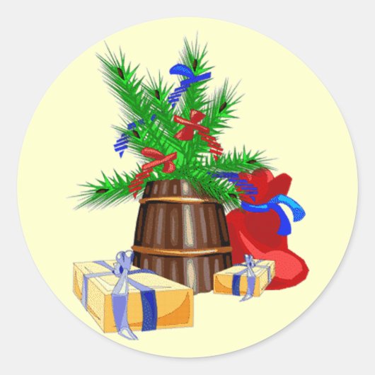 Weihnachtsgeschenke Aufkleber (Vorderseite)