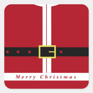 Weihnachtsgeschenke-Aufkleber des Weihnachtsmanns Quadratischer Aufkleber