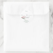 Weihnachtsgeschenke Aufkleber Rot und Grün (Tasche)