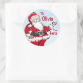 Weihnachtsgeschenke Aufkleber vom Weihnachtsmann (Tasche)