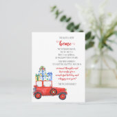 Weihnachtsgeschenke Auto wir bewegten Urlaub beweg Postkarte (Stehend Vorderseite)