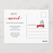 Weihnachtsgeschenke Auto wir bewegten Urlaub beweg Postkarte (Rückseite)