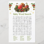 Weihnachtsgeschenke Baby Shooter Word Search Game (Vorderseite)