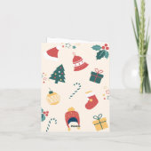 Weihnachtsgeschenke Babydusche Karte (Rückseite)