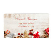 Weihnachtsgeschenke, Baum , Holztextur (Vorne)