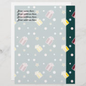 Weihnachtsgeschenke Briefbogen (Vorne/Hinten)