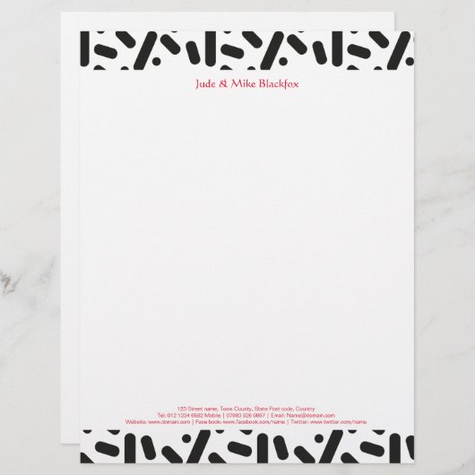 Weihnachtsgeschenke Briefkopf (Vorne/Hinten)