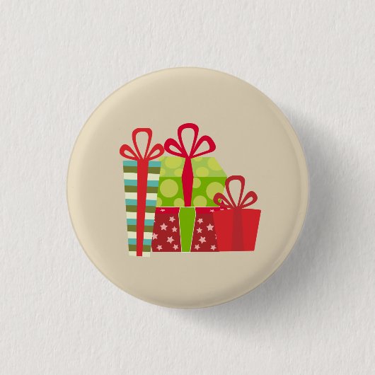 Weihnachtsgeschenke Button (Vorderseite)