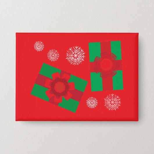 Weihnachtsgeschenke Button (Vorderseite)