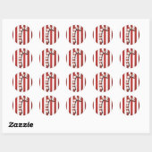 Weihnachtsgeschenke - Candy Cane Stickers (Blatt)