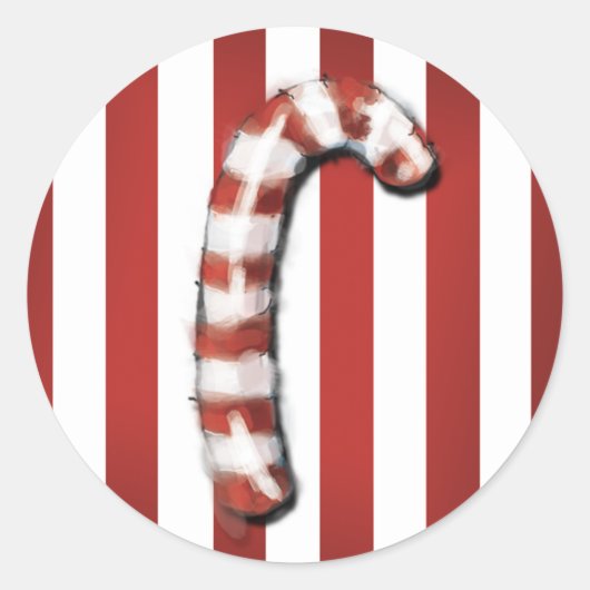 Weihnachtsgeschenke - Candy Cane Stickers (Vorderseite)
