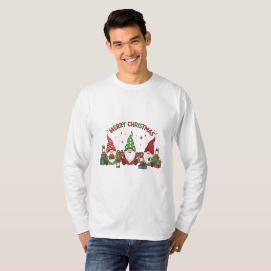 Weihnachtsgeschenke der drei Gnome T-Shirt (Vorne ganz)