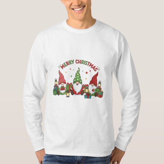 Weihnachtsgeschenke der drei Gnome T-Shirt (Vorderseite)
